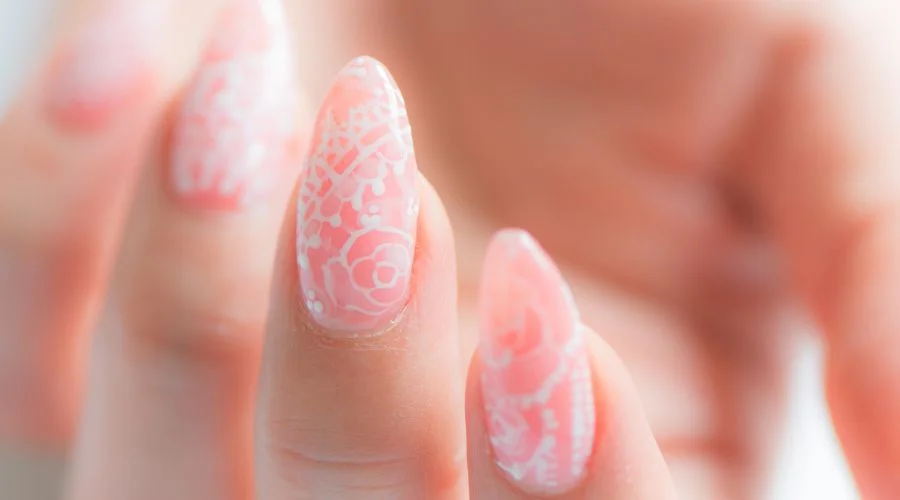 Pink Autumnal Nails