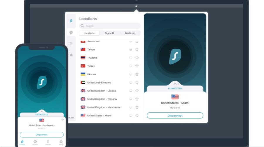 Features of the Surfshark VPN