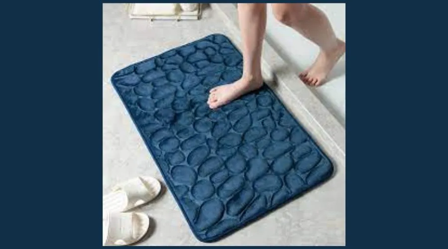 Bathroom door mats coral velvet floor mats embossed stone memory foam