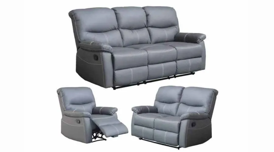 Gray relax sofa set 3+2+1 seater joey