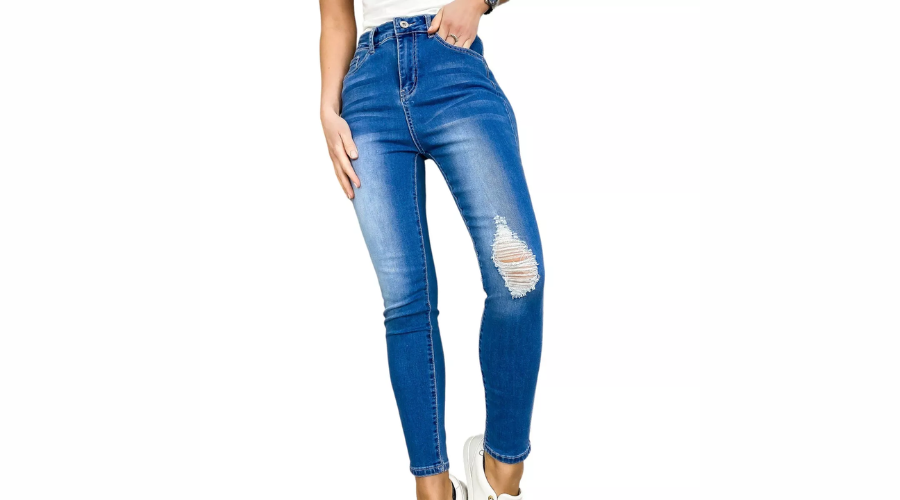Anna-Kaci Women's High Waisted Denim Skinny Jeans