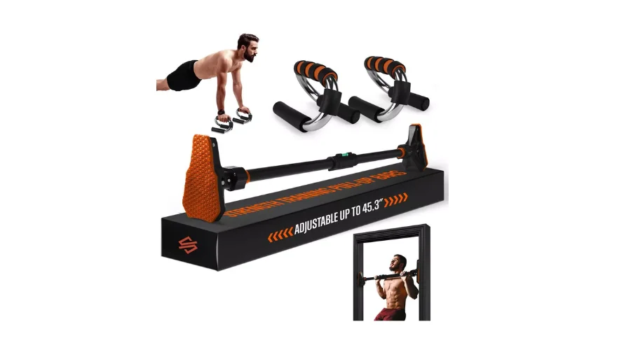 Pull-Up and S-type Push Up Bar, Strength Training Pull-Up Bar