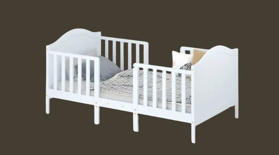 Tangkula 2-in-1 Convertible Toddler Bed Kids 