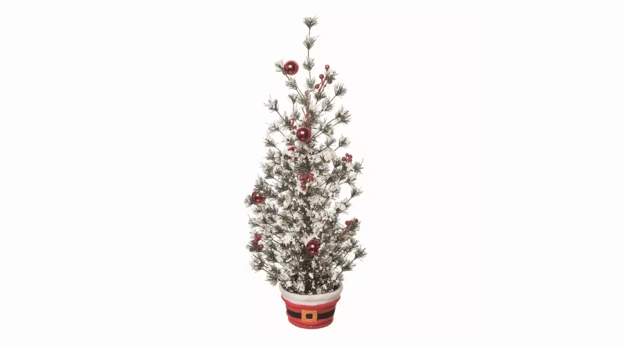 Transpac Artificial Multicolor Christmas Small Ornament Tree Arrangement