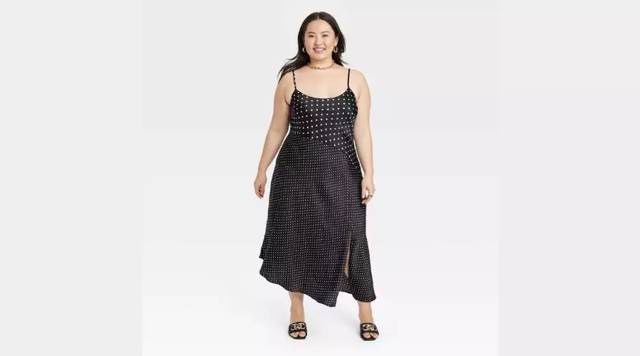 Women's Asymmetrical Midi Slip Dress