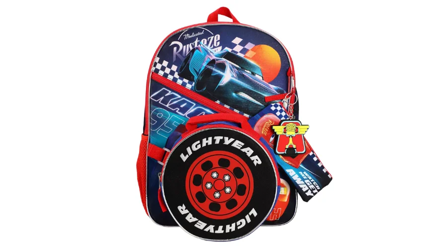 5-Piece Backpack Set featuring Pixar Cars 3 Jackson Storm | TheSinstyle