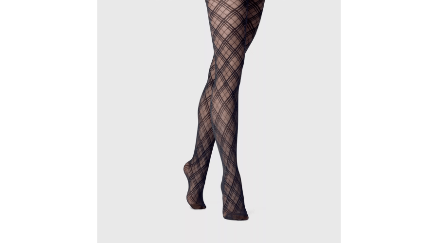A New Day’s Bias Plaid Tights for Women | Thesinstyle