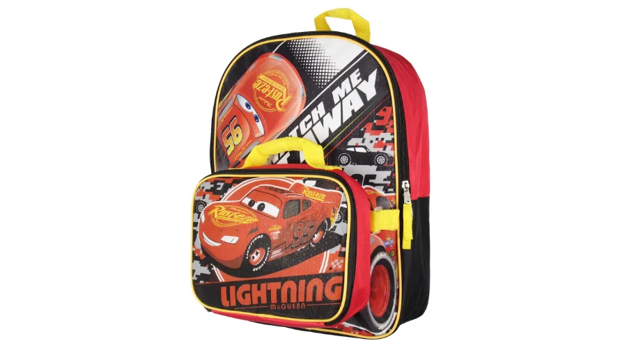 Cars Lightning McQueen Backpack and Lunch Box Set | TheSinstyle