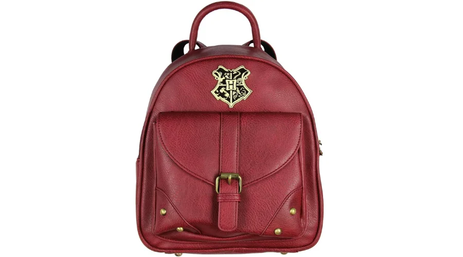 Crest Faux Leather Mini Backpack Red | THESINSTYLE