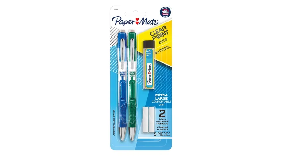 Paper Mate Clear Point Elite 2pk #2 Mechanical Pencils with Eraser | TheShinStyle