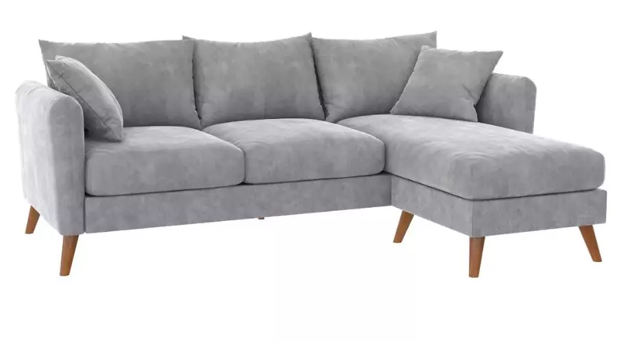 Sectional Sofa with Pillows