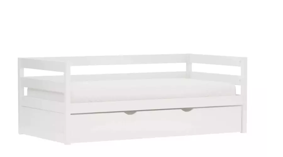 Twin Kids' Caspian Daybed with Trundle White 