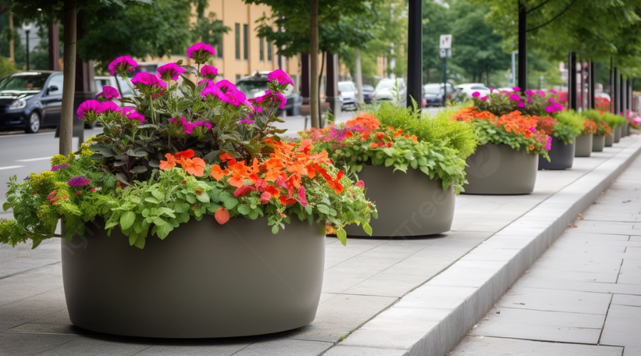 large outdoor planters