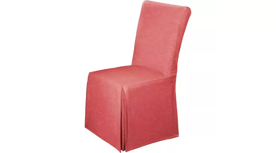 Red Chambray Dining Chair Slipcover by Madison Industries