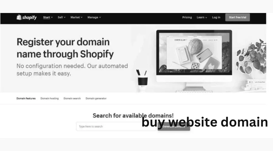 How to Buy a Website Domain via Shopify