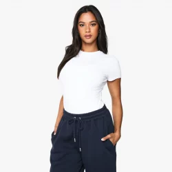 Boohoo Peached Sculpt Short Sleeve Bodysuit