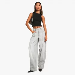 Seam Detail Slouchy Boyfriend Jean